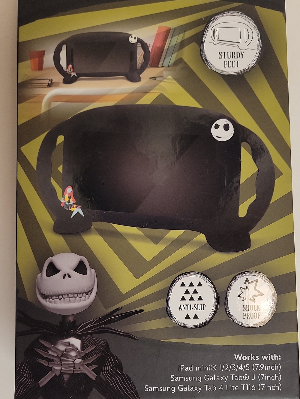 Disney The Nightmare Before Christmas Black Tablet Handle Case, Fits 7-8" Tablet